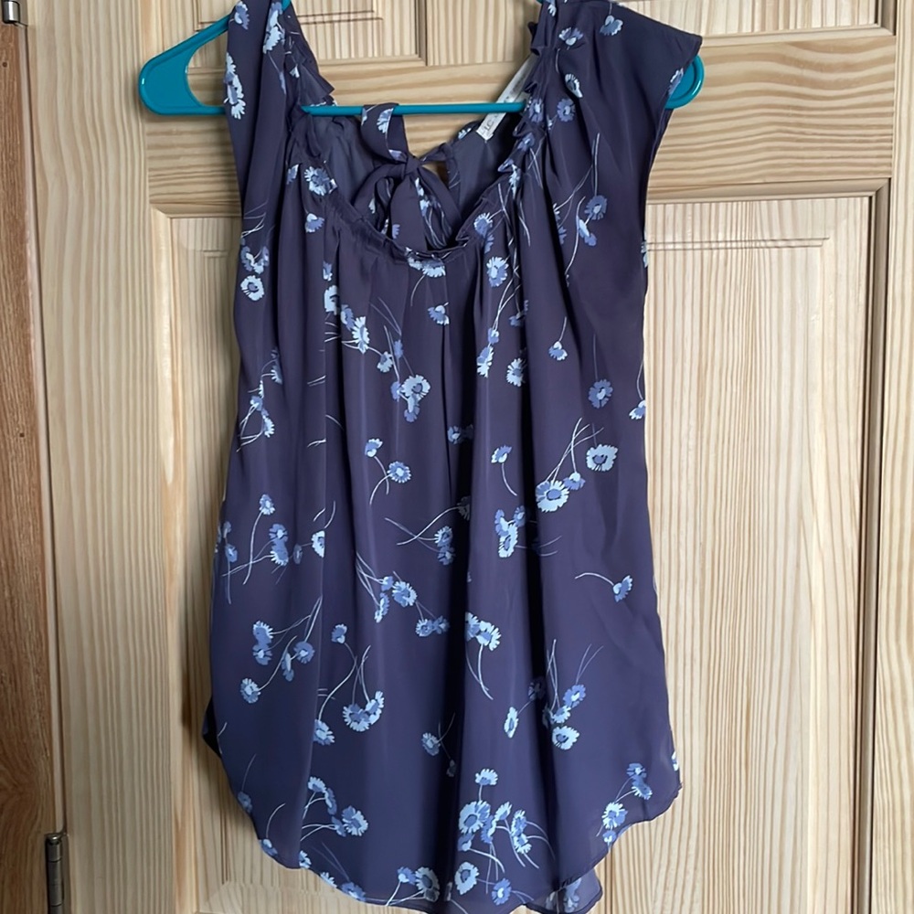 LAUREN CONRAD purple flower blouse | Size M | worn once
